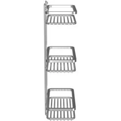 Wholesale Domestic Selena Polished Chrome 3 Tier Wall Mounted Rectangular Shower Basket -Comfort Bathroom Store 7470217 4