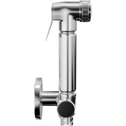 Wholesale Domestic Polished Chrome Wall Mounted Douche Shower Spray With Shut Off Valve -Comfort Bathroom Store 7470742 4