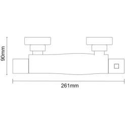 Wholesale Domestic Twist Polished Chrome Thermostatic Bar Shower Valve -Comfort Bathroom Store 7470863 5