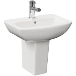 Wholesale Domestic Ailsa 500mm Basin With 1 Tap Hole And Full Pedestal 9 Wholesale Domestic Ailsa 500mm Basin With 1 Tap Hole And Full Pedestal -Comfort Bathroom Store 7474201 3