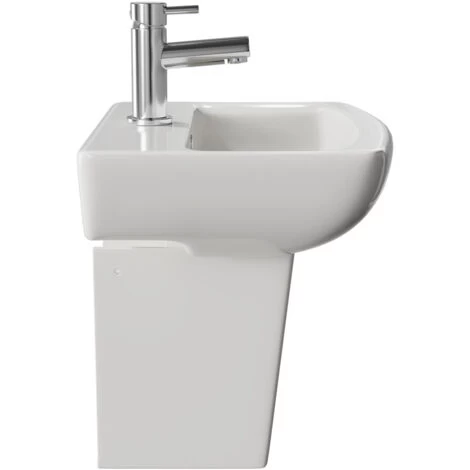 Wholesale Domestic Ailsa 500mm Basin With 1 Tap Hole And Full Pedestal 6 Wholesale Domestic Ailsa 500mm Basin With 1 Tap Hole And Full Pedestal - Image 4