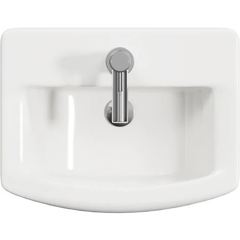 Wholesale Domestic Ailsa 500mm Basin With 1 Tap Hole And Full Pedestal 7 Wholesale Domestic Ailsa 500mm Basin With 1 Tap Hole And Full Pedestal - Image 5