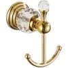 Clothes Hook Single Hook Clothes Hook Hanging Hook Gold Clothes Hook Crystal Coat Hook Back Door Wall Hook Stainless Steel Gold 1pc -Comfort Bathroom Store 74745849 1