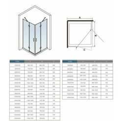 76x76x185cm Two Frameless Pivot Hinge Doors Walk In Shower Enclosure Glass Screen Cubicle 76x76cm Shower Tray -Comfort Bathroom Store 7489807 4