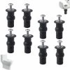 8 Pieces Toilet Seat Fixing Screws Accessories Toilet Lid Fixing Screws Toilet Seat Fixing Screws Used For Toilet Seats, Toilet Lids (black) -Comfort Bathroom Store 74922331 1