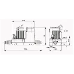 Saniflo 1046 SANICOM 1 Heavy Duty Pump For Dishwashers And Washing Machines -Comfort Bathroom Store 75021581 3