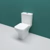 Sky Close Coupled Toilet Bathroom Cistern Ceramic Soft Close Seat White Square -Comfort Bathroom Store 75185012 1