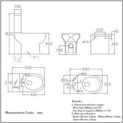 Sky Close Coupled Toilet Soft Close Seat Ceramic White Bathroom Round Traditional -Comfort Bathroom Store 75185015 4