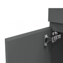 500mm Modern Grey Freestanding Bathroom Sink And Cabinet Vanity Unit Doors -Comfort Bathroom Store 75235851 3