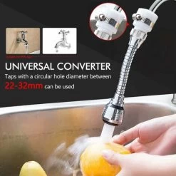 2PCS 360 Degree Swivel Faucet Aerator Kitchen Faucet Head 2 Modes Adjustable Shower Head Filter Sprayer For Kitchen Bathroom -Comfort Bathroom Store 75322168 4