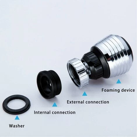 Pack 360° Swivel Faucet Aerators For Kitchen Bathroom Faucet Aerators 6 Pack 360° Swivel Faucet Aerators For Kitchen Bathroom Faucet Aerators - Image 4