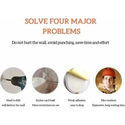 Shower Holder 1Pcs Suction Cup Shower Head Adjustable 3M Self-adhesive Waterproof No Drilling Bathroom Accessories -Comfort Bathroom Store 75328521 4