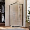 ELEGANT Black Frame 760 X 760 Mm Corner Entry Shower Enclosure With Sliding Shower Door For Bathroom Wet Room 2 ELEGANT Black Frame 760 X 760 Mm Corner Entry Shower Enclosure With Sliding Shower Door For Bathroom Wet Room -Comfort Bathroom Store 75365182 1