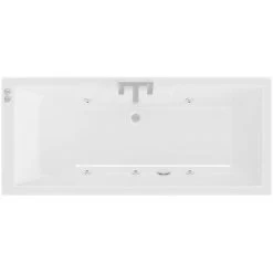 Legend 1700mm X 750mm Right Hand 6 Jet Chrome V-Tec Single Ended Whirlpool Bath