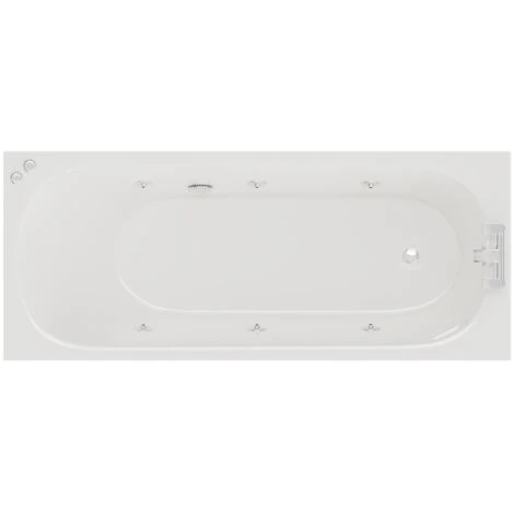 Wholesale Domestic Compact 1600mm X 700mm 6 Jet Chrome V-Tec Single Ended Whirlpool Bath 3 Wholesale Domestic Compact 1600mm X 700mm 6 Jet Chrome V-Tec Single Ended Whirlpool Bath