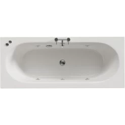Wholesale Domestic Metropole 1700mm X 700mm 6 Jet Chrome V-Tec Double Ended Whirlpool Bath