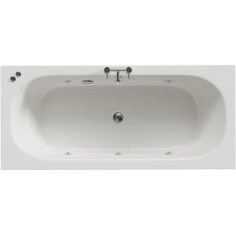 Wholesale Domestic Metropole 1800mm X 800mm 6 Jet Chrome V-Tec Double Ended Whirlpool Bath 3 Wholesale Domestic Metropole 1800mm X 800mm 6 Jet Chrome V-Tec Double Ended Whirlpool Bath