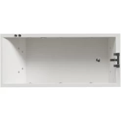Wholesale Domestic Summit 1800mm X 800mm 12 Jet Chrome V-Tec Single Ended Whirlpool Bath