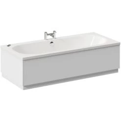 Wholesale Domestic Metropole 1800mm X 800mm 12 Jet Chrome V-Tec Double Ended Whirlpool Bath -Comfort Bathroom Store 7566285 4