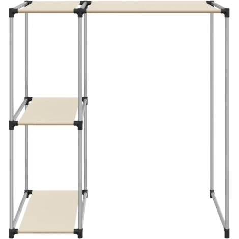 Storage Rack Over Washing Machine Cream 87x55x90.5 Cm Iron VidaXL 6 Storage Rack Over Washing Machine Cream 87x55x90.5 Cm Iron VidaXL - Image 4