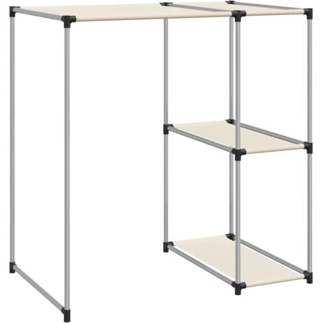 Storage Rack Over Washing Machine Cream 87x55x90.5 Cm Iron VidaXL 7 Storage Rack Over Washing Machine Cream 87x55x90.5 Cm Iron VidaXL - Image 5