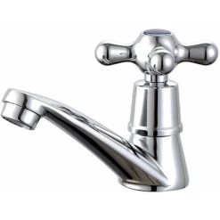 MUFF Single Cold Water Faucet, Single Cold Water Faucet Chrome Basin Faucet For Home Bathroom Toilet Sink Kitchen