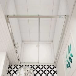SKY Sliding Shower Door Modern Bathroom 6mm Safety Glass Shower Enclosure Cubicle 1100mm -Comfort Bathroom Store 76373963 3