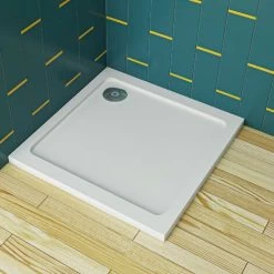 SKY 1000X760mm Slimline Rectangle Shower Enclosure Stone Tray Free Waste -Comfort Bathroom Store 76374010 4