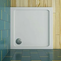 SKY 900x800mm Slimline Rectangle Shower Enclosure Stone Tray Free Waste -Comfort Bathroom Store 76374022 3