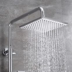 Sky Thermostatic Mixer Shower Set COOL TOUCH Thermostatic Valve Square Silver -Comfort Bathroom Store 76385524 2