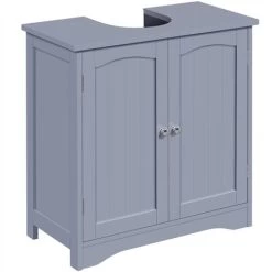 Yaheetech Under Sink Bathroom Storage Cabinet,60x30x60cm, Gray