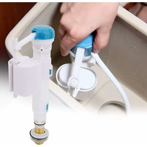 Horizontal Float Valve,Reversible Float Valve For WC Supply,Toilet Flush Valves Push Button Fill Valve Dual Flush Siphon Bathroom Blue And White G1/2 For Bathroom Hotel Apartment(G1/2) 4 Horizontal Float Valve,Reversible Float Valve For WC Supply,Toilet Flush Valves Push Button Fill Valve Dual Flush Siphon Bathroom Blue And White G1/2 For Bathroom Hotel Apartment(G1/2) - Image 2