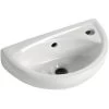 Small Compact Bathroom Cloakroom Basin Sink Wall Hung 395 -Comfort Bathroom Store 76756478 1