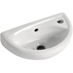 Small Compact Bathroom Cloakroom Basin Sink Wall Hung 395