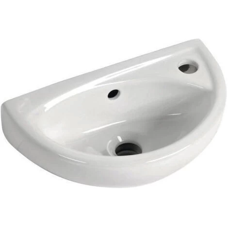 Small Compact Bathroom Cloakroom Basin Sink Wall Hung 395 3 Small Compact Bathroom Cloakroom Basin Sink Wall Hung 395
