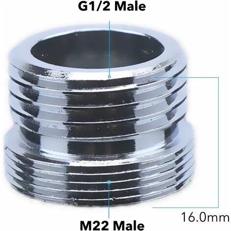 Way Shower Diverter Valve Hand Shower Diverter Valve Stop Valve For Kitchen Or Bathroom With Faucet Adapter M22-M24, M22-G1/2” 6 Way Shower Diverter Valve Hand Shower Diverter Valve Stop Valve For Kitchen Or Bathroom With Faucet Adapter M22-M24, M22-G1/2” - Image 4