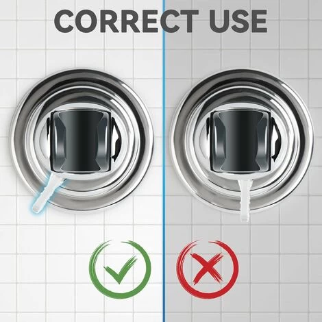 Shower Holder, Replaceable Hand Strong Vacuum Suction Cup Shower Head Holder, Universal Adjustable Suction Cup Shower Holder, Removable Wall Suction Cup Holder, ABS Plastic 6 Shower Holder, Replaceable Hand Strong Vacuum Suction Cup Shower Head Holder, Universal Adjustable Suction Cup Shower Holder, Removable Wall Suction Cup Holder, ABS Plastic - Image 4