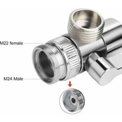 Shut-off Valve Shower Head Brass Head Valve Switch Valve G1/2 Shower Shut-off Valve -Comfort Bathroom Store 76957615 3