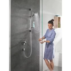 Hansgrohe Ecostat 1001 CL Pack Thermostatic Bath/shower Mixer + Crometta Vario Shower Set With Soap Dish (13201000-Crometta2) -Comfort Bathroom Store 77299165 3