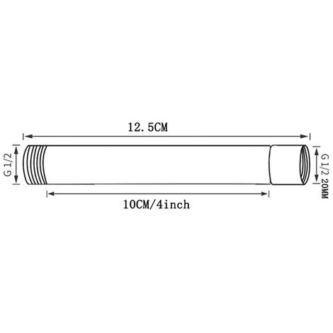 Shower Arm Extension, Shower Head Extension Water Outlet Lowers Existing Shower Head, Chrome Plating Process 7 Shower Arm Extension, Shower Head Extension Water Outlet Lowers Existing Shower Head, Chrome Plating Process - Image 5