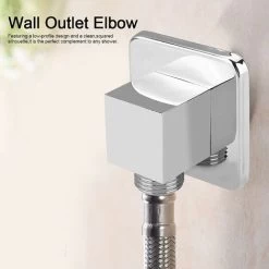 Shower Outlet Elbow Wall Supply Elbow Hand Shower Outlet Shower Hose Connector For Bathroom Hand Shower, 1/2 -Comfort Bathroom Store 77637310 3