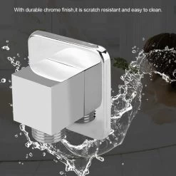 Shower Outlet Elbow Wall Supply Elbow Hand Shower Outlet Shower Hose Connector For Bathroom Hand Shower, 1/2 -Comfort Bathroom Store 77637310 5