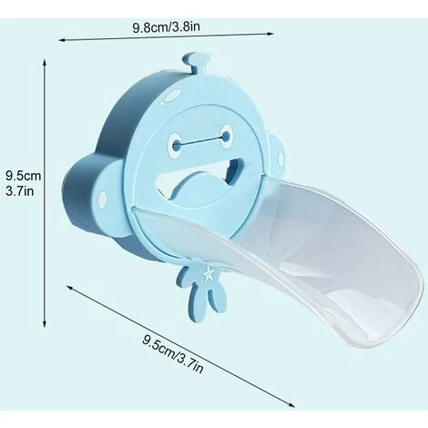 Besylo Faucet Extender, Faucet Extender, Sink Handle Extender, 2pcs Kids Faucet Extender, For Baby Kids Washing Hands Bathroom Accessories (Blue+Green) 4 Besylo Faucet Extender, Faucet Extender, Sink Handle Extender, 2pcs Kids Faucet Extender, For Baby Kids Washing Hands Bathroom Accessories (Blue+Green) - Image 2