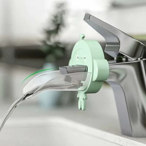 Besylo Faucet Extender, Faucet Extender, Sink Handle Extender, 2pcs Kids Faucet Extender, For Baby Kids Washing Hands Bathroom Accessories (Blue+Green) 7 Besylo Faucet Extender, Faucet Extender, Sink Handle Extender, 2pcs Kids Faucet Extender, For Baby Kids Washing Hands Bathroom Accessories (Blue+Green) - Image 5