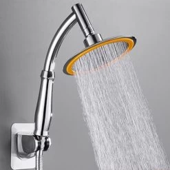 Shower Head Extender Adjustable Shower Extension Arm Handy Shower Extension Arm ABS Shower Extension Arm To Connect And Extend Shower Head 1 Piece (Silver) -Comfort Bathroom Store 78580436 5