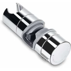 Shower Head 18-25mm ABS Adjustable Replacement Hand Shower Bar Head Slider Clamp Bracket Chrome