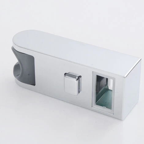 Chrome Plated Plastic Height Adjustable Square Shower Slider Replacement Head Support Rail Stand Bathroom Accessories 4 Chrome Plated Plastic Height Adjustable Square Shower Slider Replacement Head Support Rail Stand Bathroom Accessories - Image 2