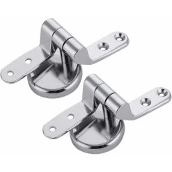 Toilet Seat Hinges Stainless Steel Toilet Seat Fixing Set For Most Wooden Toilet Seats Resin MDF Toilet Lid With Fittings 9 Toilet Seat Hinges Stainless Steel Toilet Seat Fixing Set For Most Wooden Toilet Seats Resin MDF Toilet Lid With Fittings -Comfort Bathroom Store 79177870 3