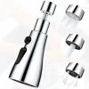 Kitchen Tap Spray Head With 3 Modes, Tap Extender For Kitchen Sink, 360° Swivel Tap Spout Adapter Tap Attachment Sink Kitchen, Water Tap Filter Nozzle Replacement, Tap Head Aerator Faucet Head -Comfort Bathroom Store 80282255 1