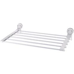 Laundry Rack Vacuumcap Ela Include Clips White RIDDER